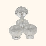 Peacock Motif Silver Karanda - Silver Pooja Items / Silver Puja Samai