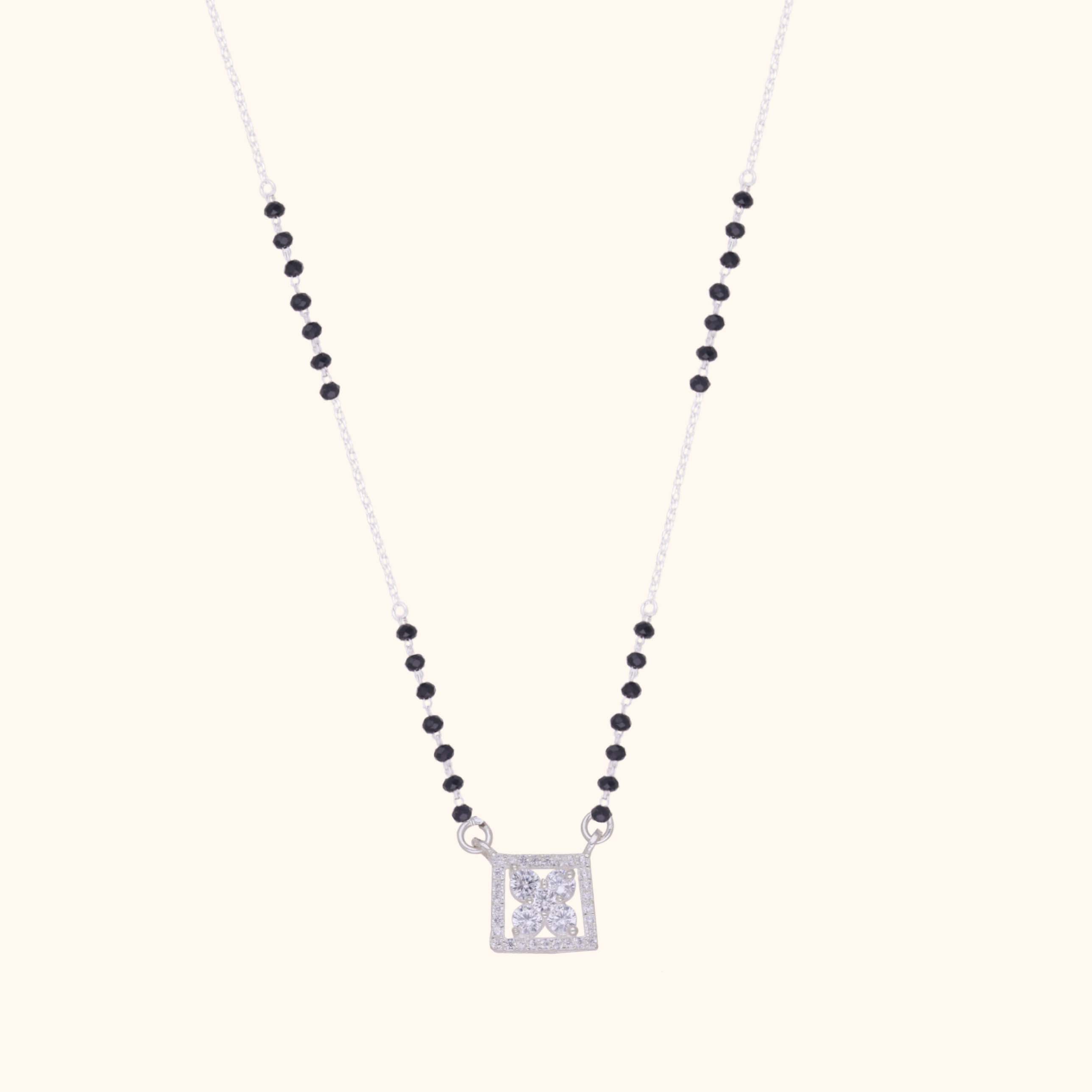 Simple Silver Mangalsutra