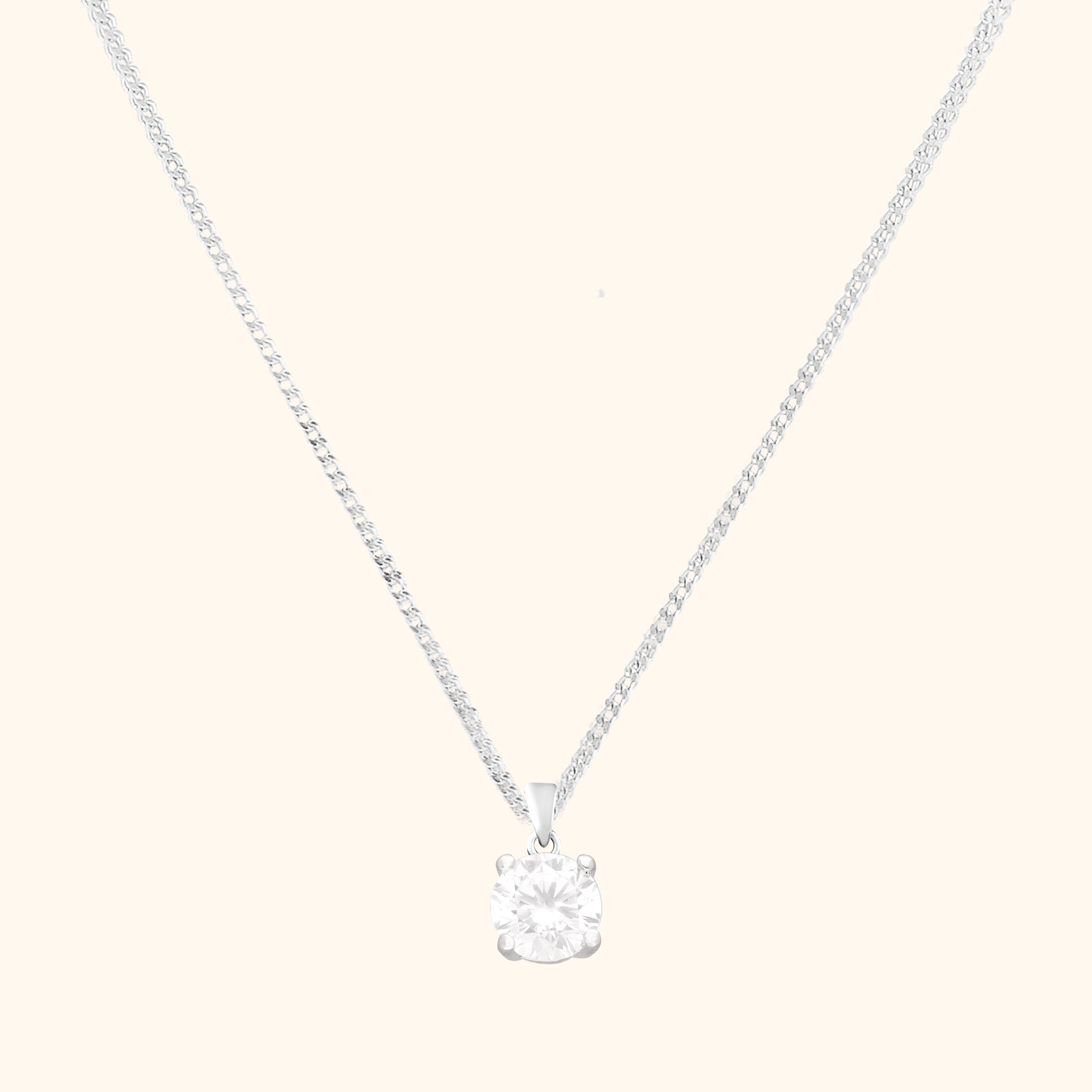 The Elegant Circle Stone Pendant Set