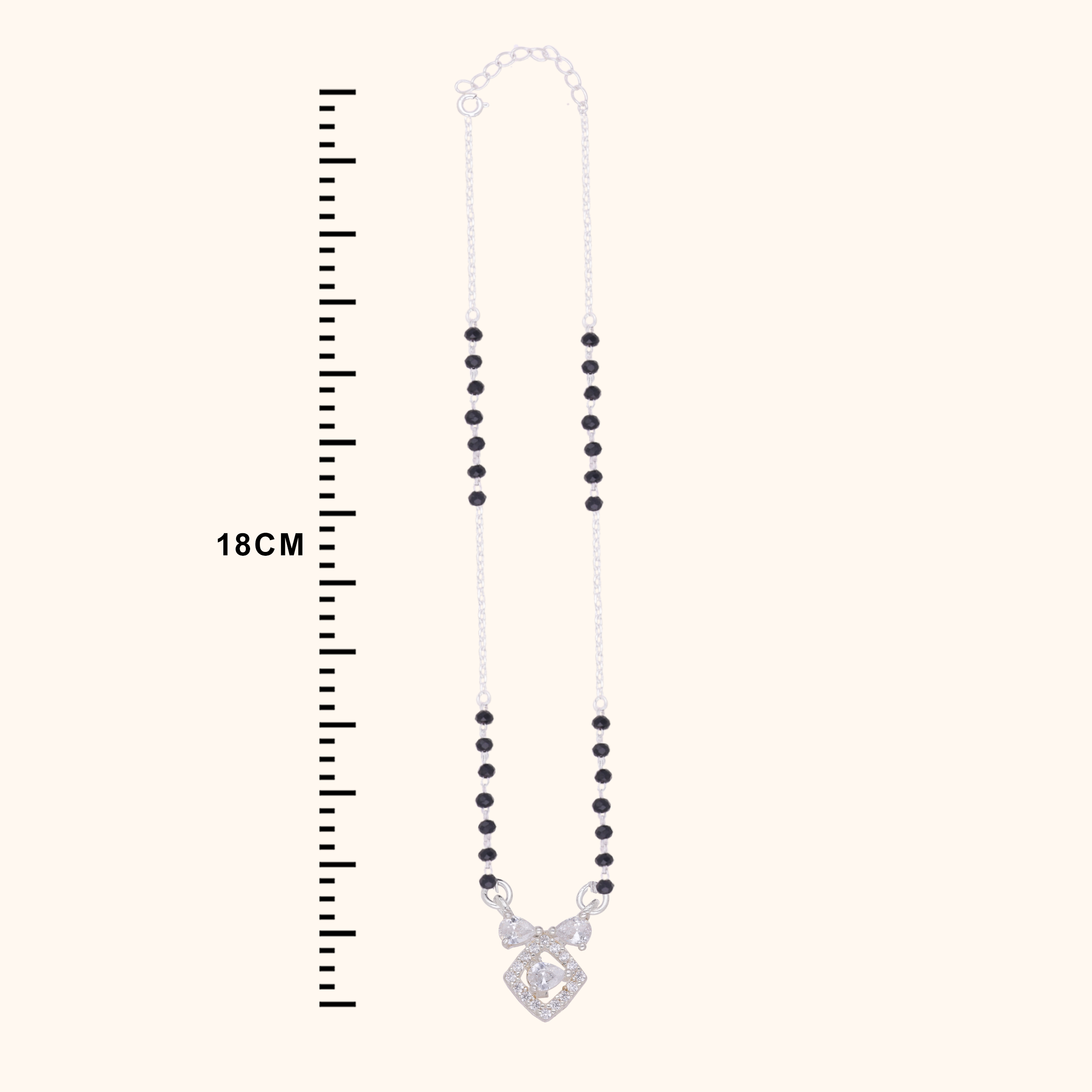 Radiant Simple Silver Mangalsutra