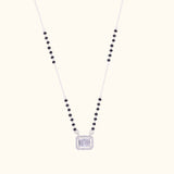Delicate Silver Stone Mangalsutra