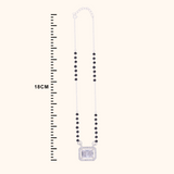 Delicate Silver Stone Mangalsutra