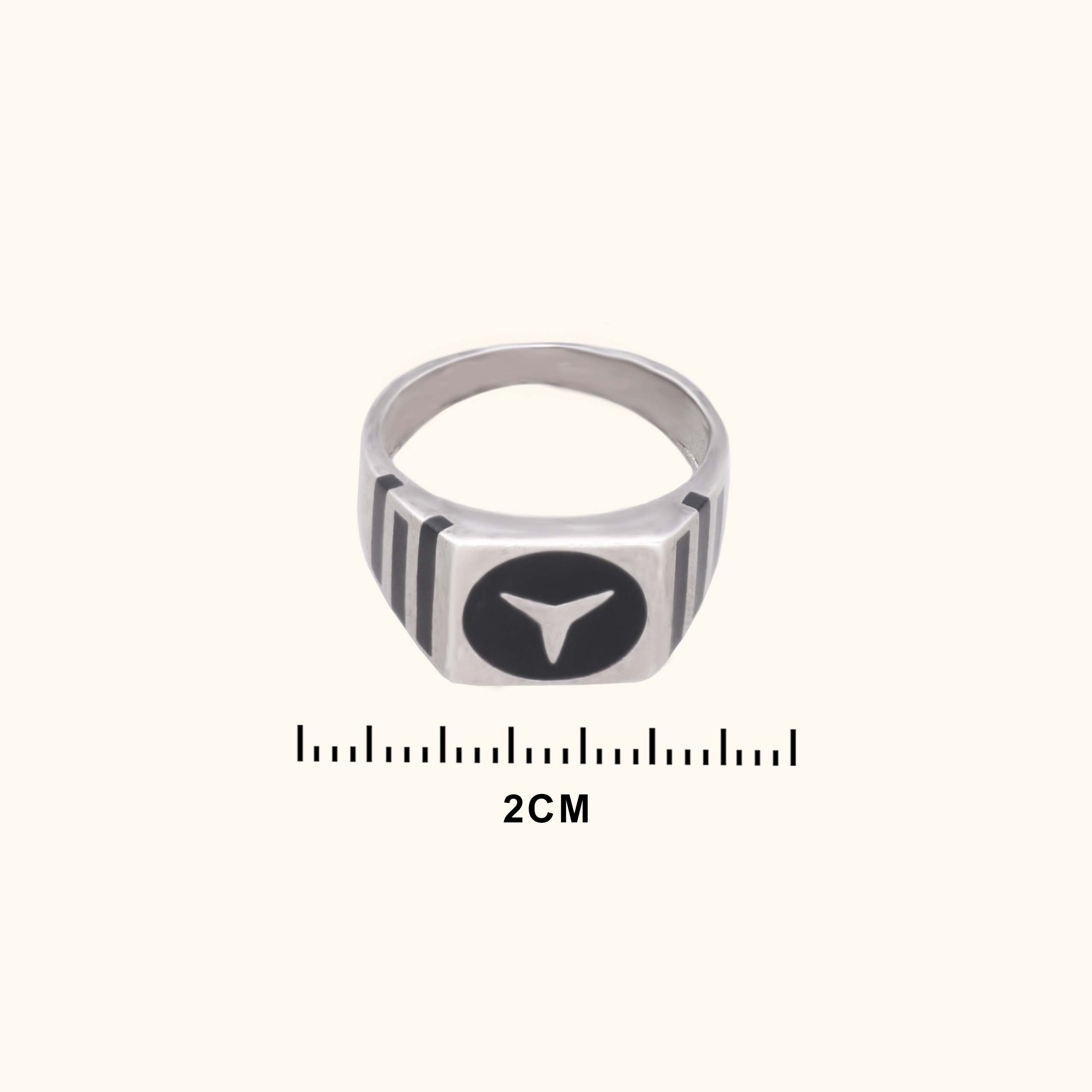Traditional Elegance Simple  Mens Silver Ring