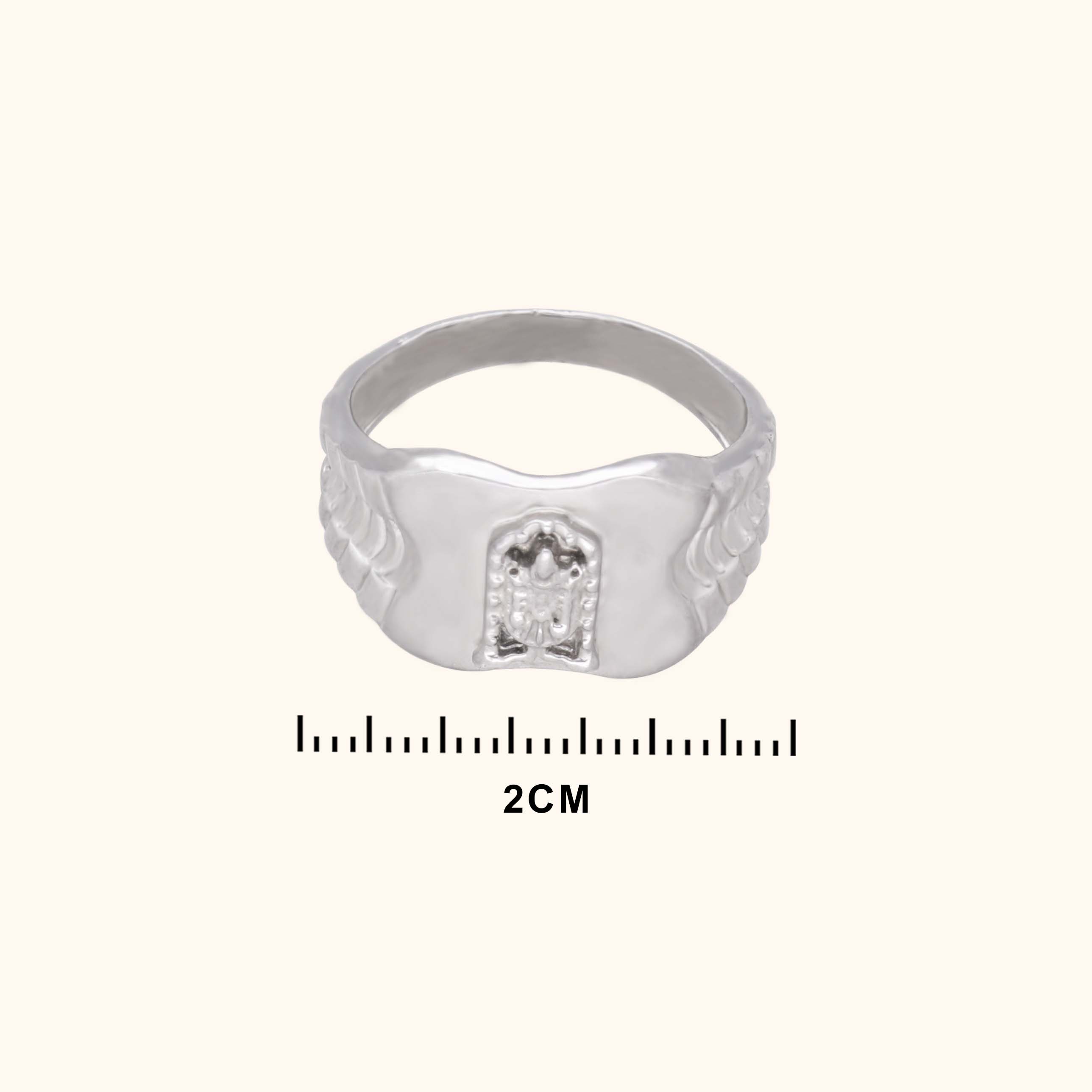 Bold Men's Silver Ring
