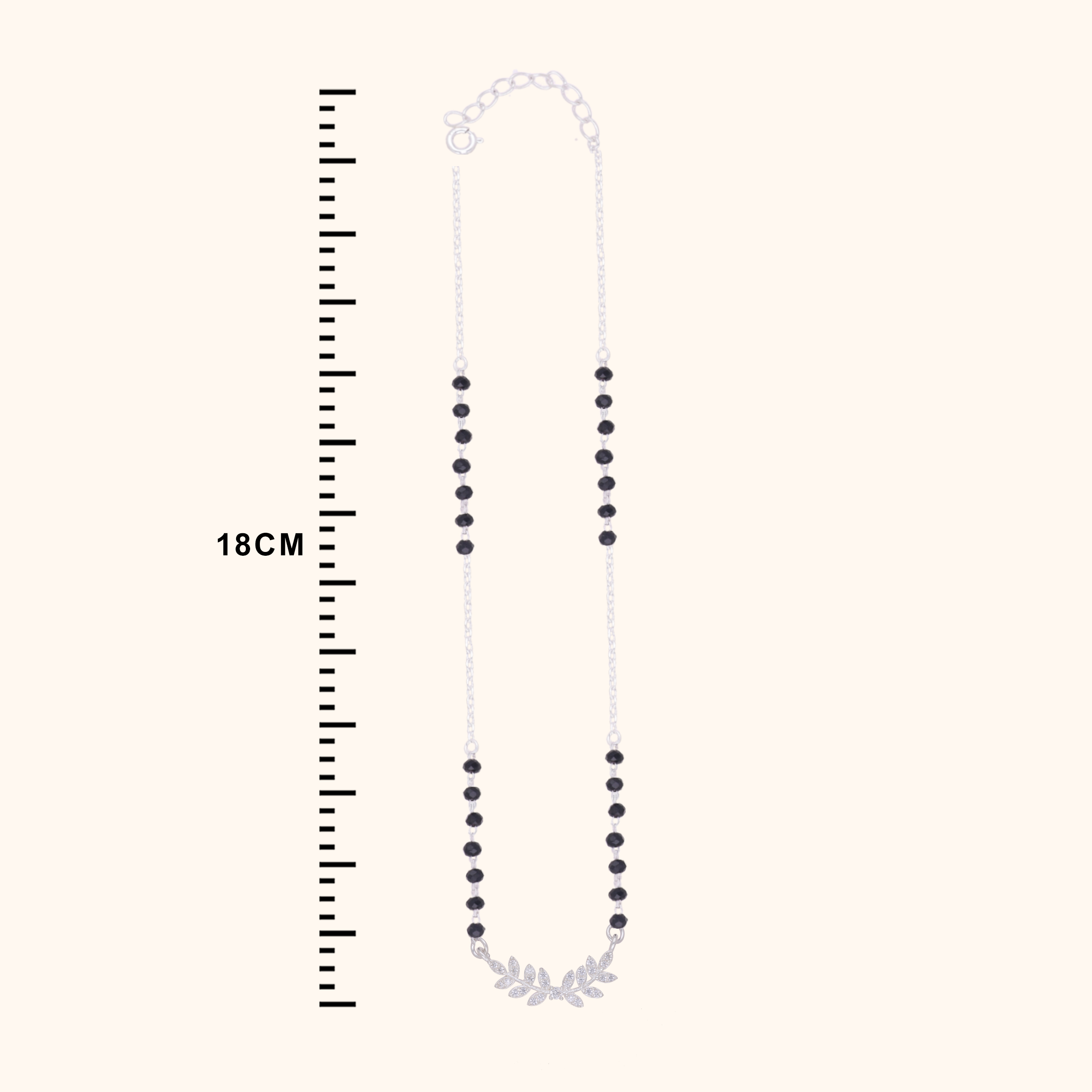 Charming Silver Stone Mangalsutra Design