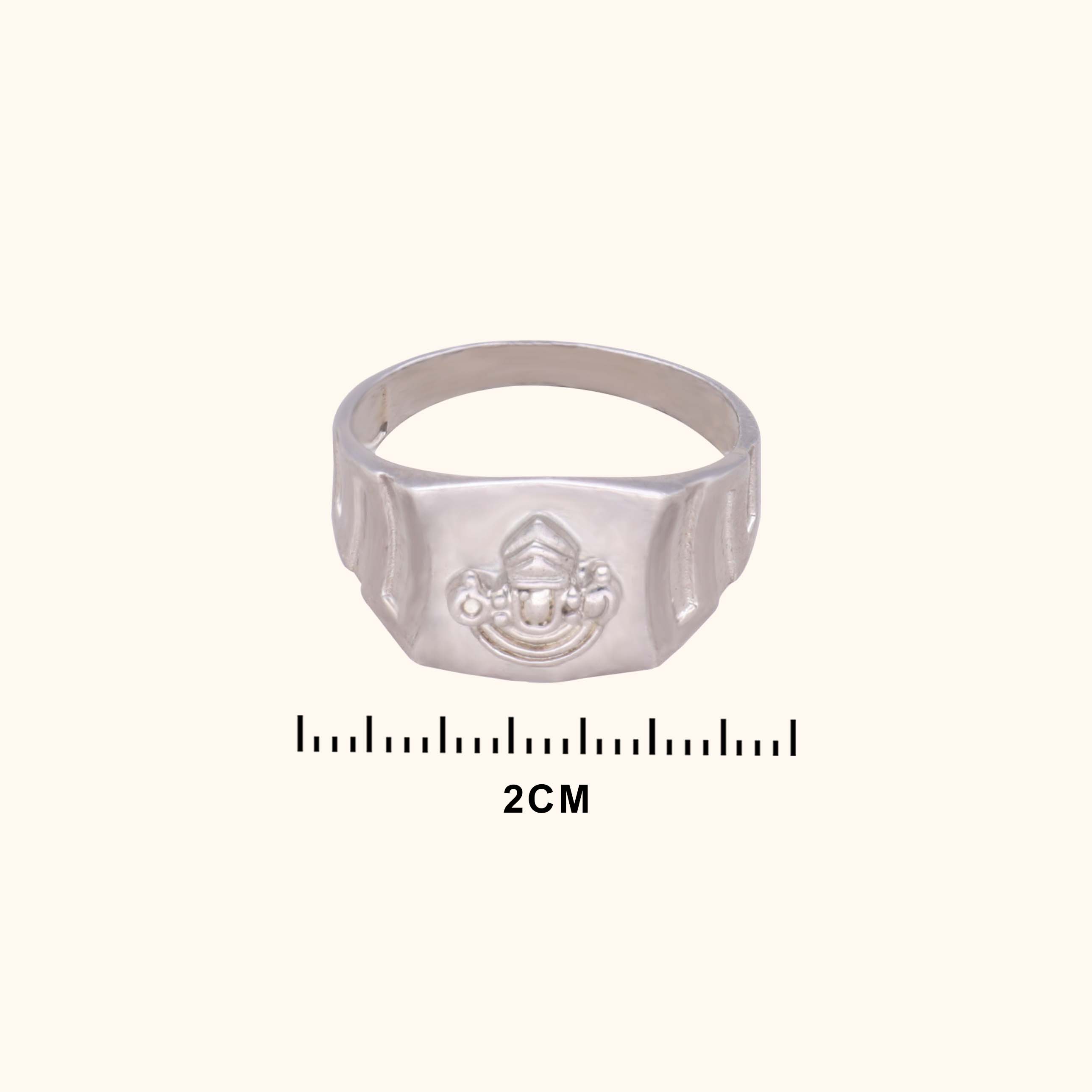 Sleek Men's Silver Ring