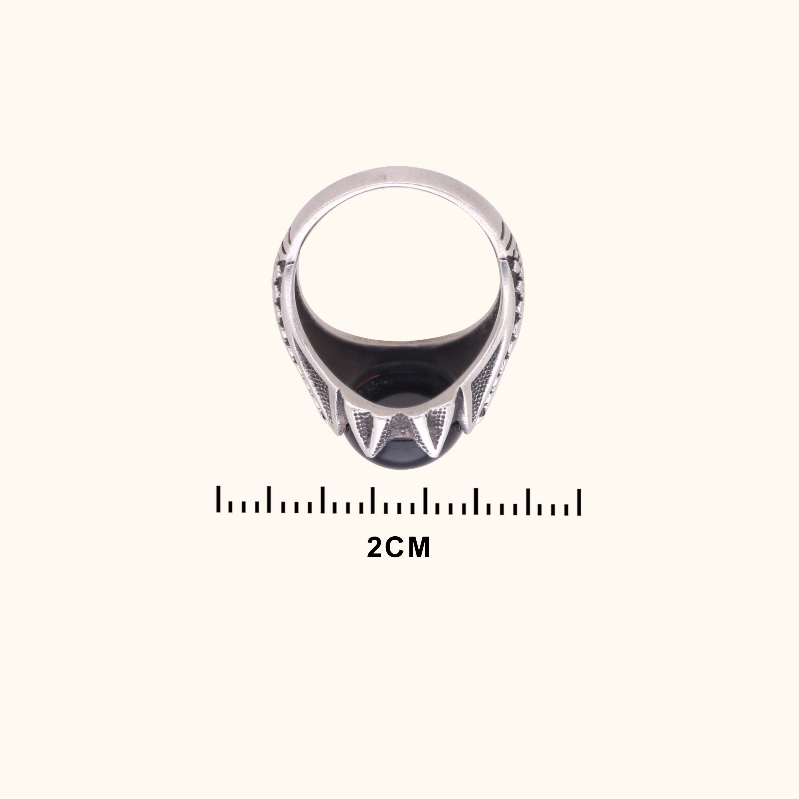 Antique Black Stone Men's Ring