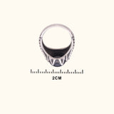 Antique Black Stone Men's Ring