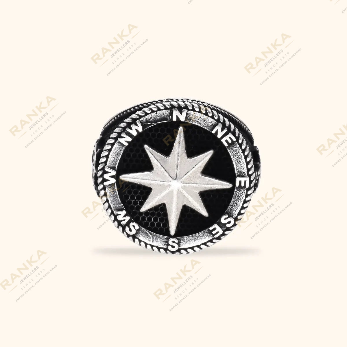 Handcrafted  Silver Men's Ring