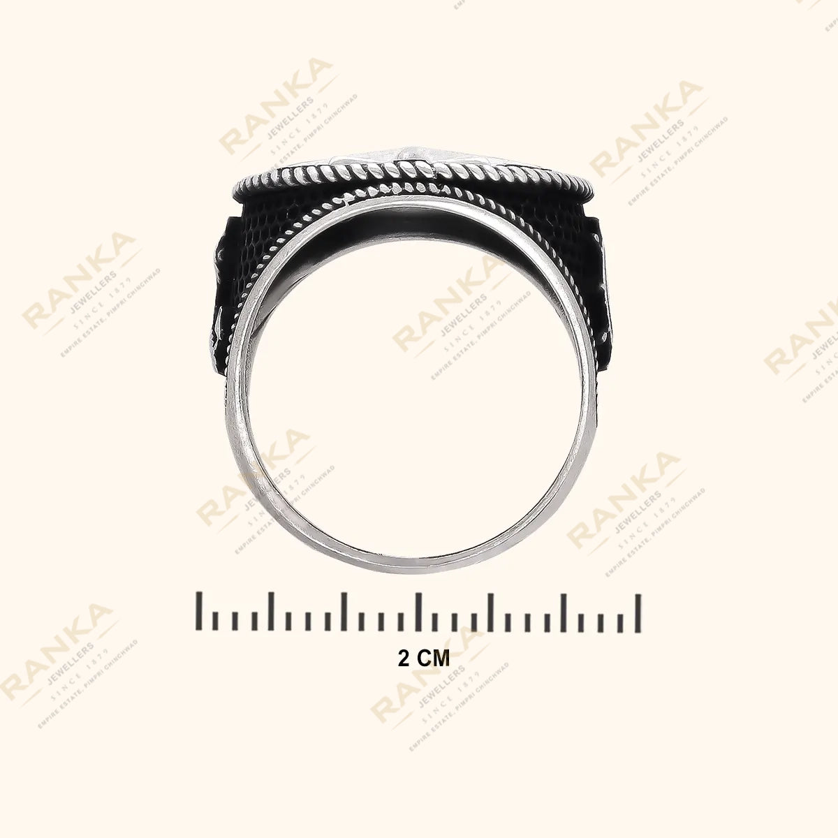 Handcrafted  Silver Men's Ring