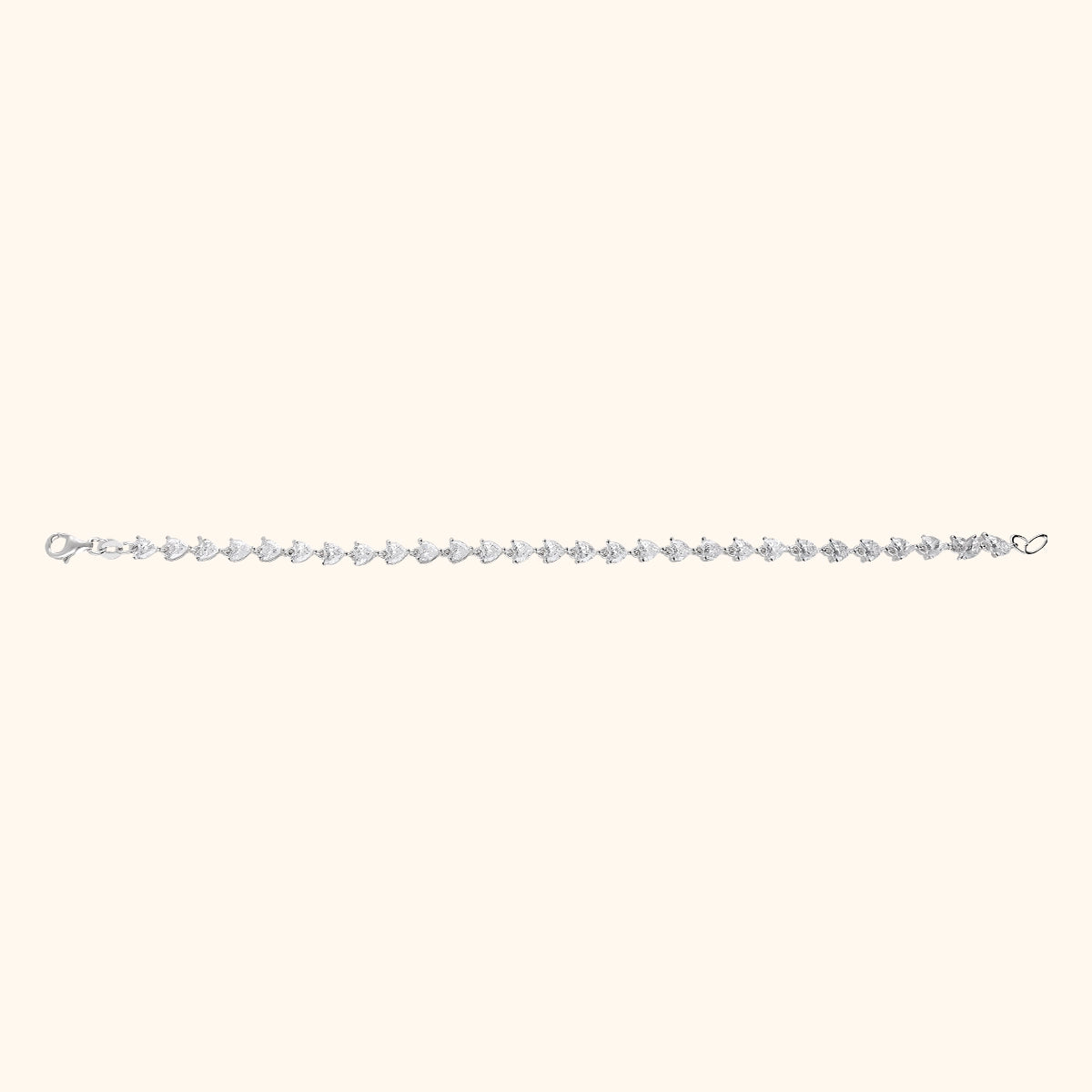 Solitaire 925 Silver Chain Earrings Set with Rhodium and Lacquer coating for Anti-tarnish.