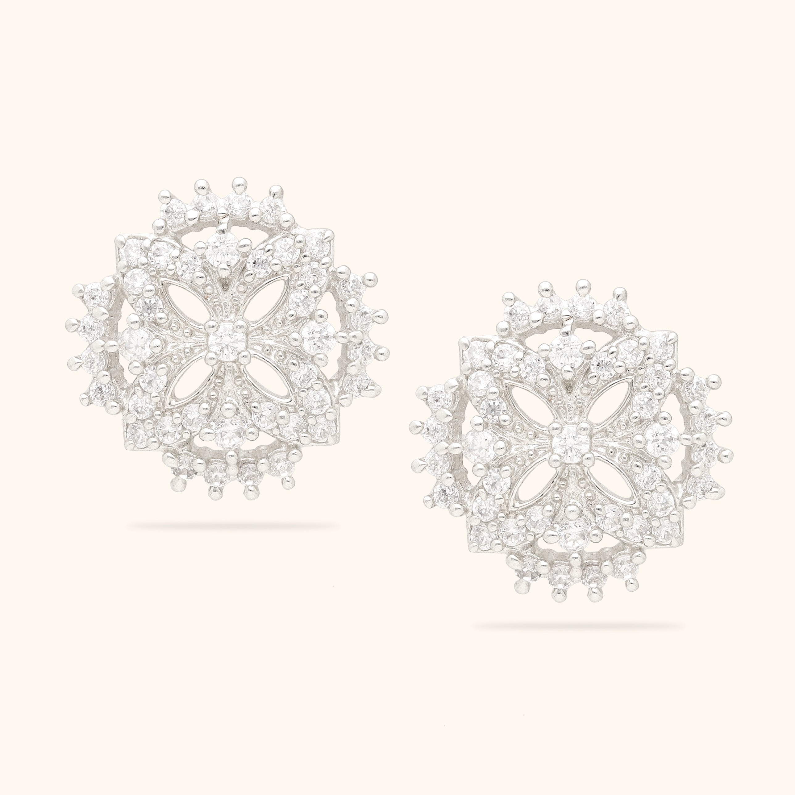 Fantasy Silver Butterfly Earrings