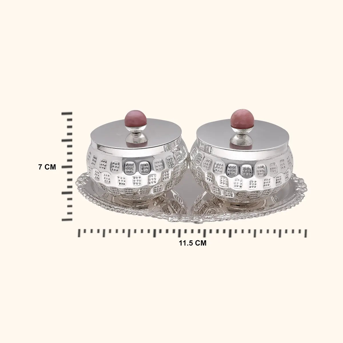 925 Silver Exquisite Bowl and Tray