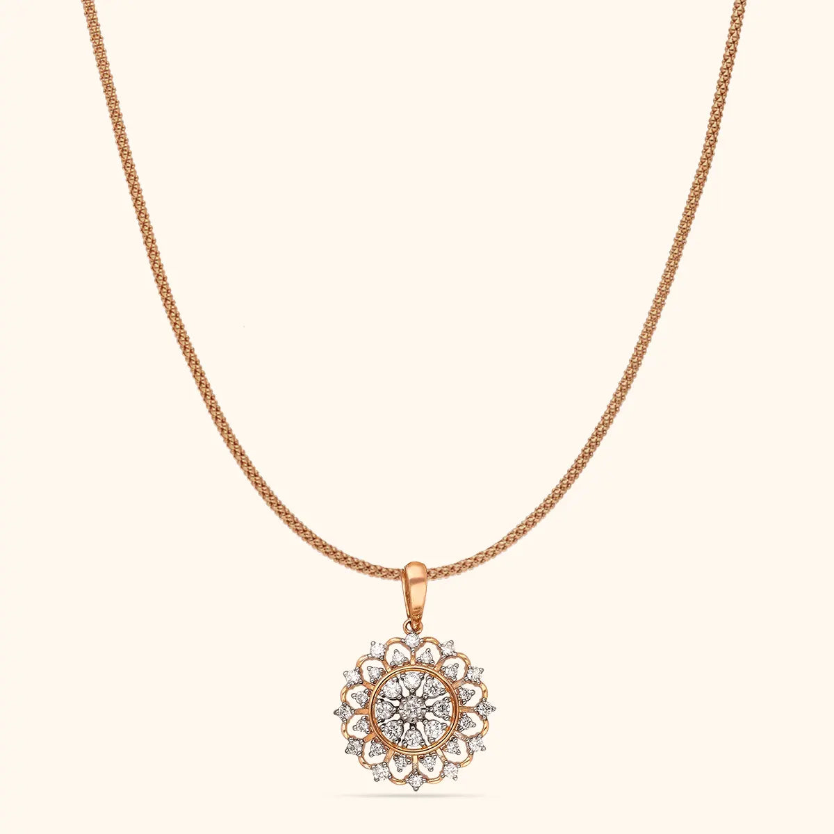 Floral Diamond Pendant