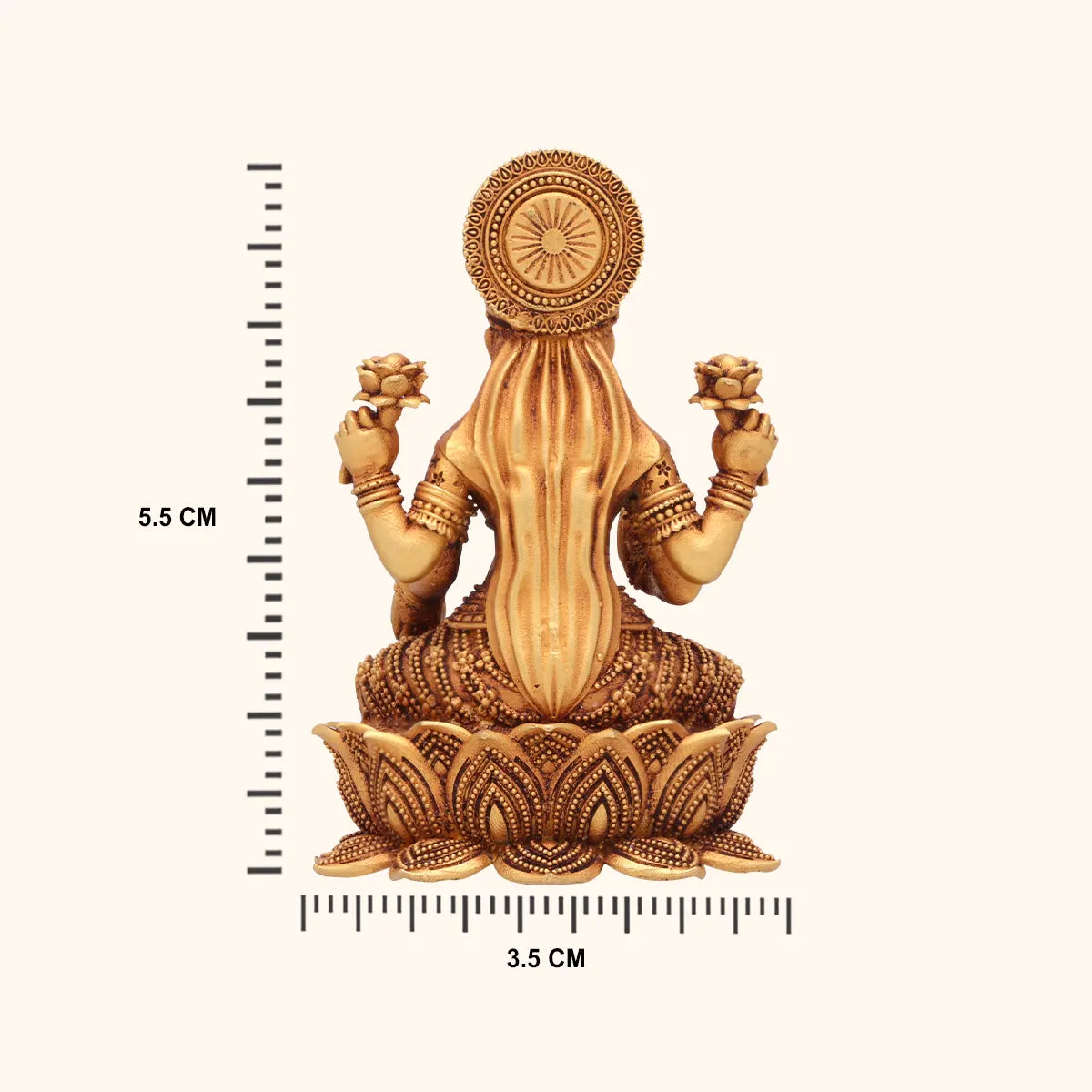 22KT Gold Lakshmi Kamal idol - Gold Idols / Murtis Online