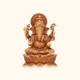 22KT Gold Ganesh Ji Kamal idol
