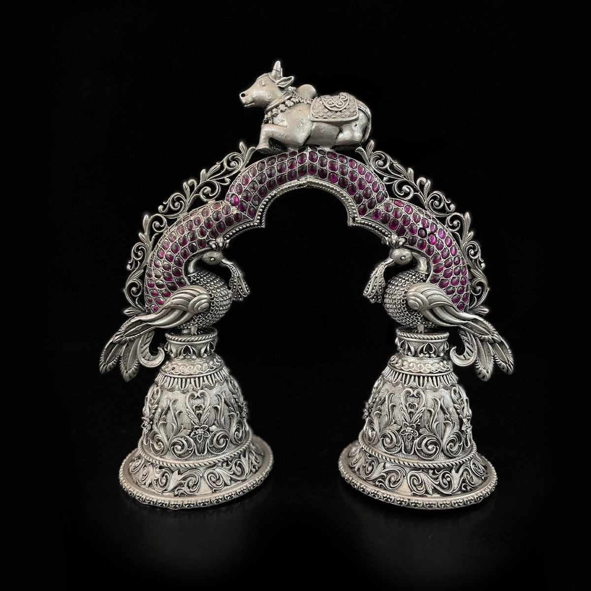 Antique Silver Ghanti / Bell - Silver Pooja Items / Silver Puja Samai