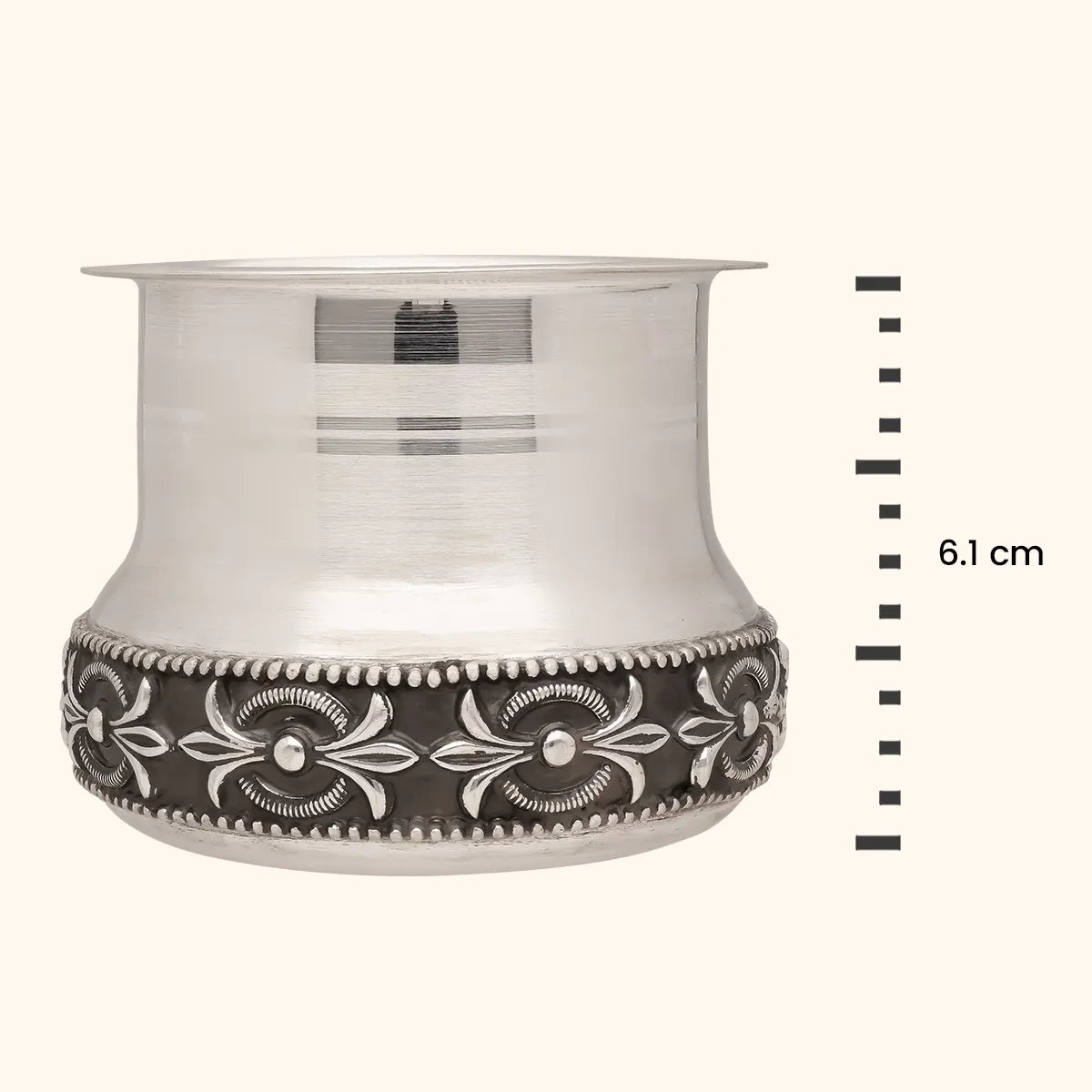 Silver Antique Ghee Loti - Silver Utensils, Articles & Gift Items