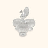 Peacock Motif Silver Karanda