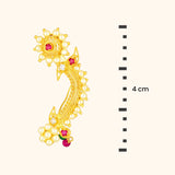 Crystal Clear Nose Pin 22KT Gold