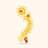 Crystal Clear Nose Pin 22KT Gold