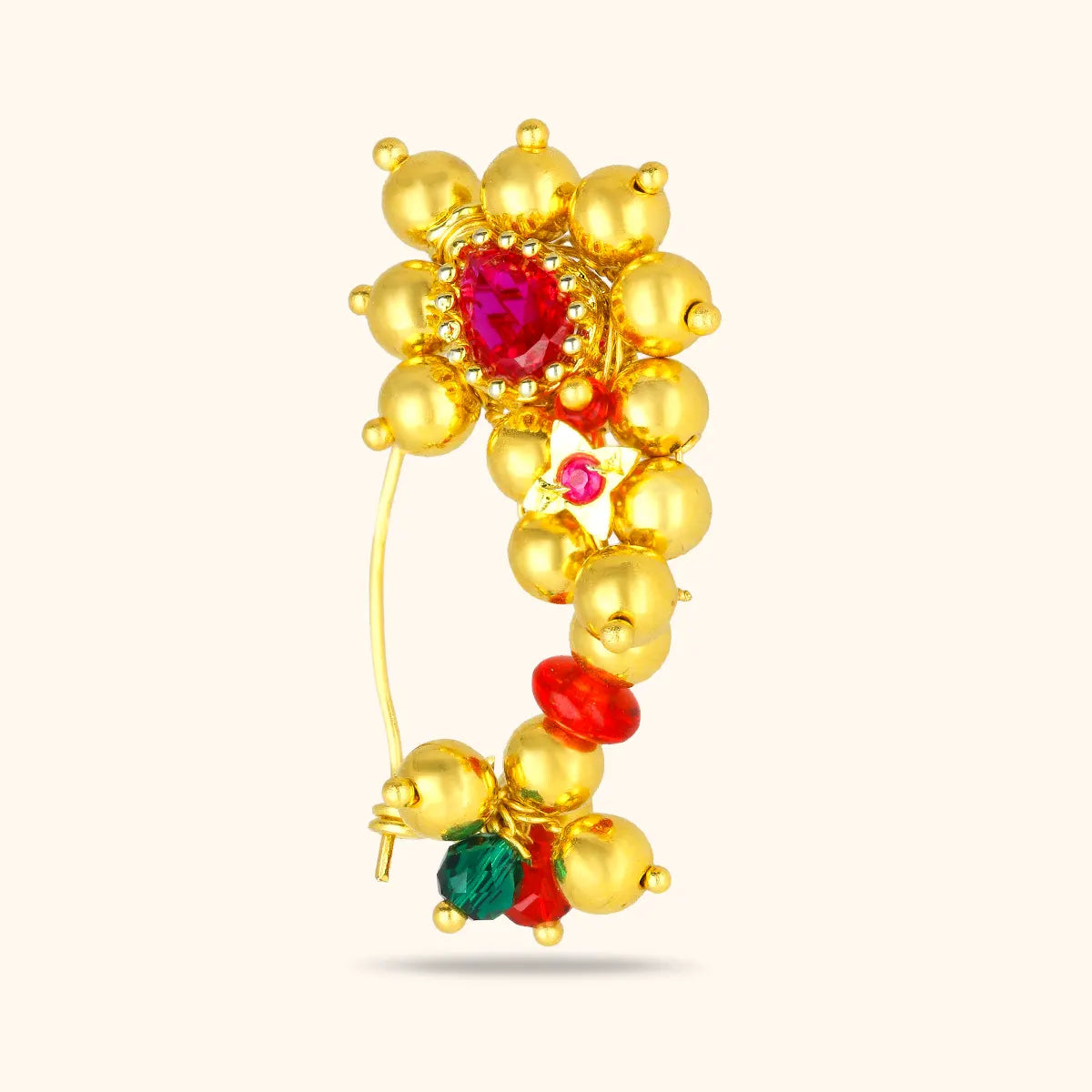 Elegant  Nose Pin - Timeless Beauty 22KT Gold