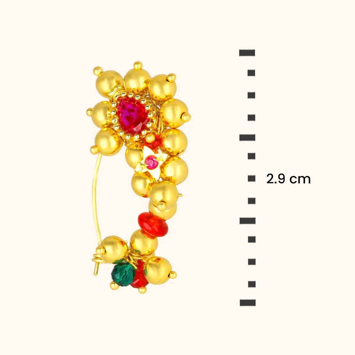 Elegant  Nose Pin - Timeless Beauty 22KT Gold