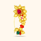 Elegant  Nose Pin - Timeless Beauty 22KT Gold