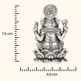 925 Antique Silver Idol Ganesh with Rhodium and Lacquer Coating for Anti-tarnish.