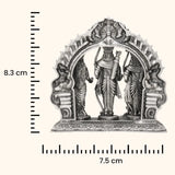 925 Ram Darbar - Antique Silver Idol 172 gms