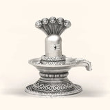 Shivling & Sheshnag - Antique Silver Idol