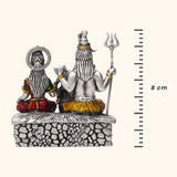 Shiv Parivaar - Antique Silver Idol