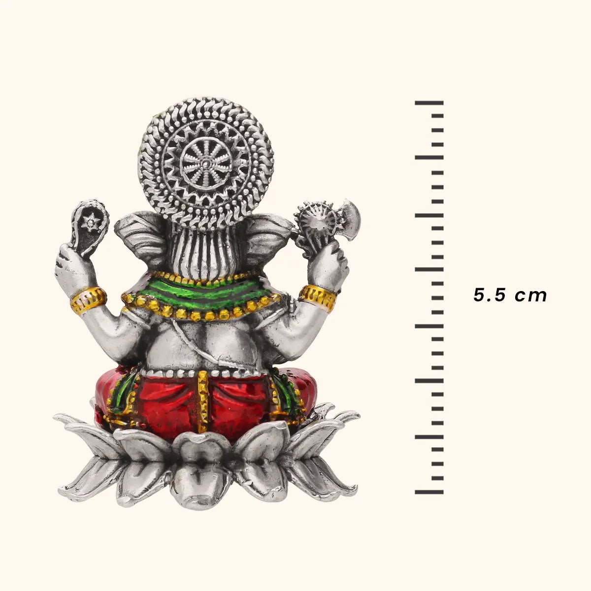 Kamal Ganpati - Antique Silver