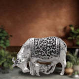925 Silver Antique Cow & Calf Small Size