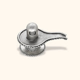 925 Antique Silver Matte Shiv Ling with Rhodium and Lacquer coating for ANti-tarnish.
