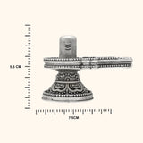 925 Antique Silver Shiv Ling with Rhodium and Lacquer coating for Anti-tarnish.