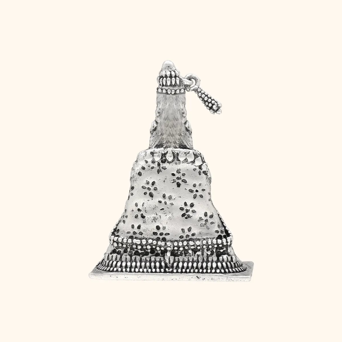 925 Antique Silver Matte Tuljabhavani Idol with Rhodium and Lacquer coating for Anti-tarnish.