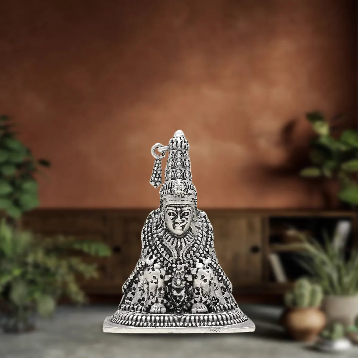 925 Antique Silver Matte Tuljabhavani Idol
