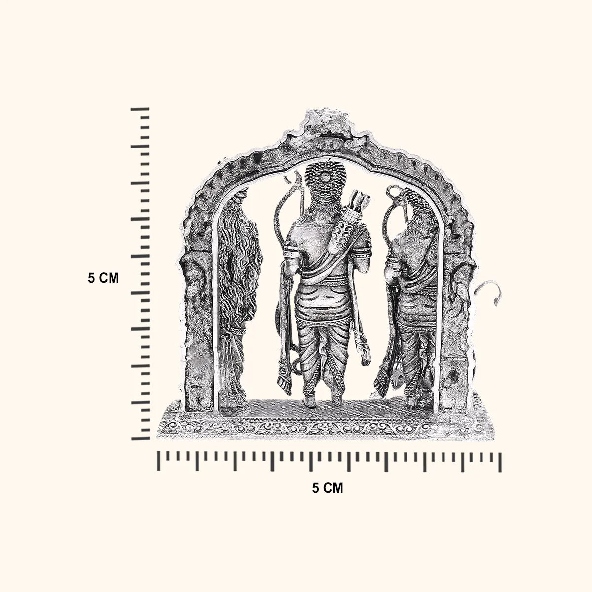 925 Silver Antique Ram Darbar 58 gms