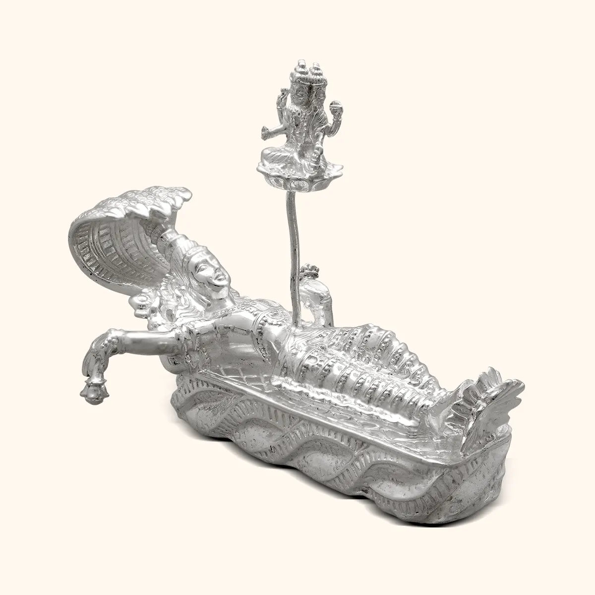 Brahma Vishnu Silver Murti