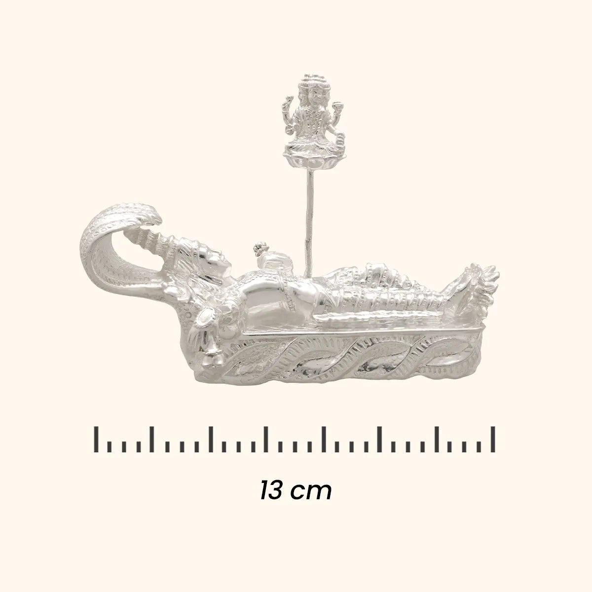 Brahma Vishnu Silver Murti