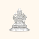 Elegant Silver Lakshmi Statue Hollow Murti