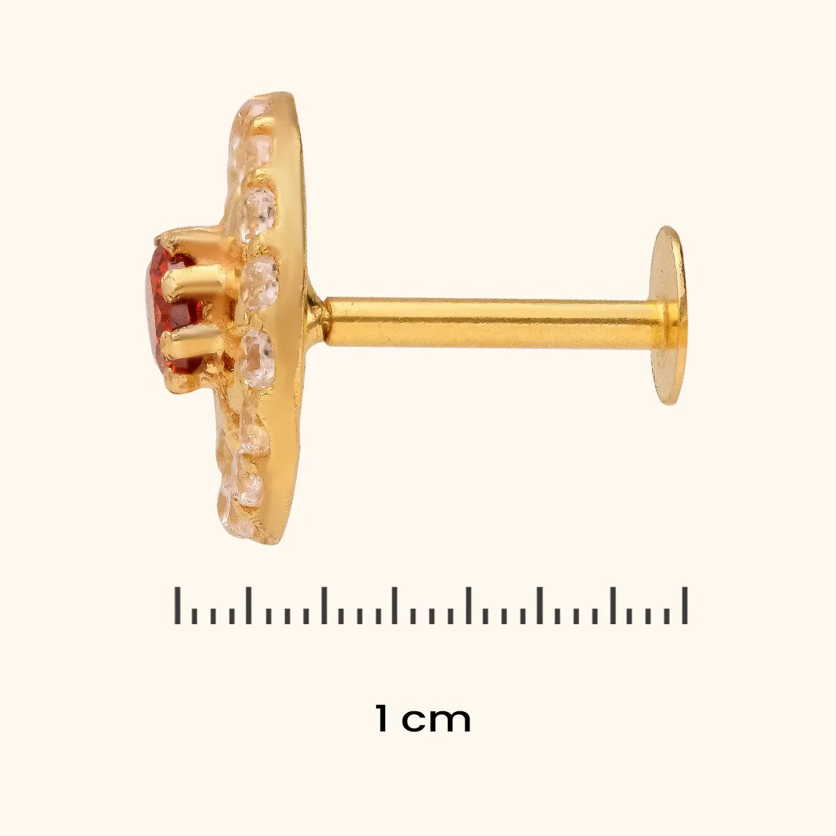 Golden Delight 22KT Nose Pin