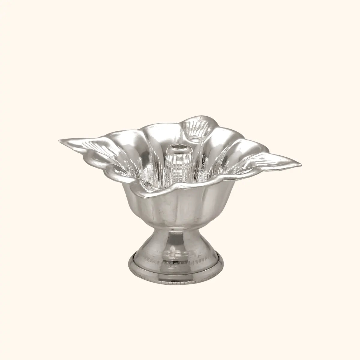 Lustrous Charm Silver Thali Set - Silver Utensils, Articles & Gift Items