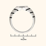 Moonlit Majesty Platinum Ring