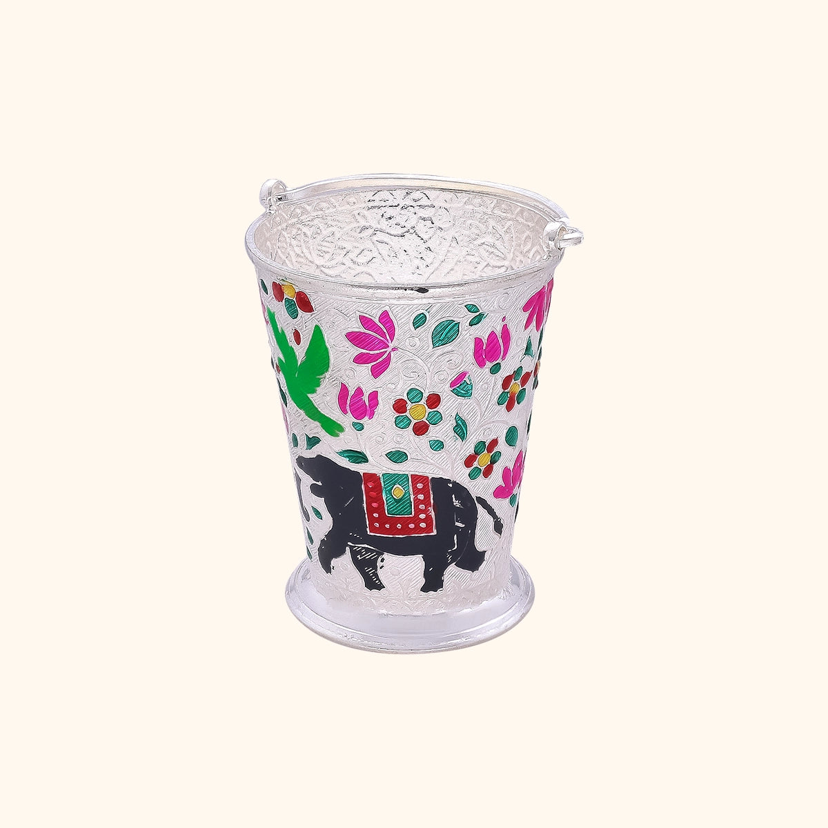 925 Silver Traditional Balti Pichkari for Colorful Moments
