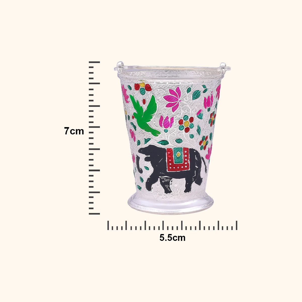 925 Silver Traditional Balti Pichkari for Colorful Moments