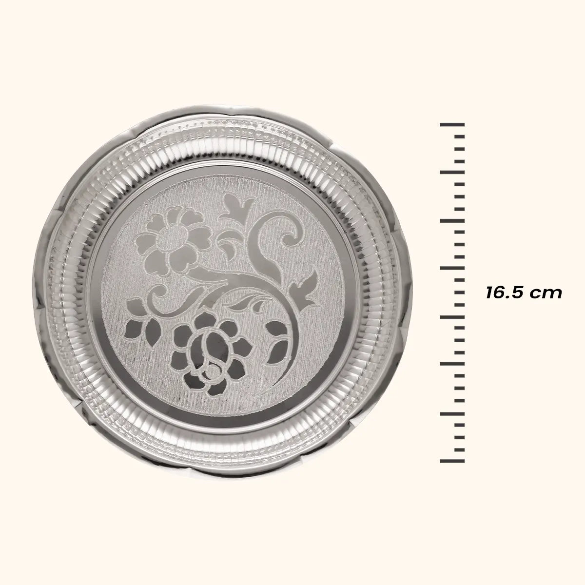 Traditional Silver Thali - Silver Utensils, Articles & Gift Items