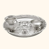 Lustrous Charm Silver Thali Set