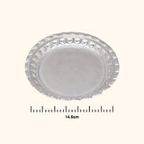Graceful Silver Puja Thali